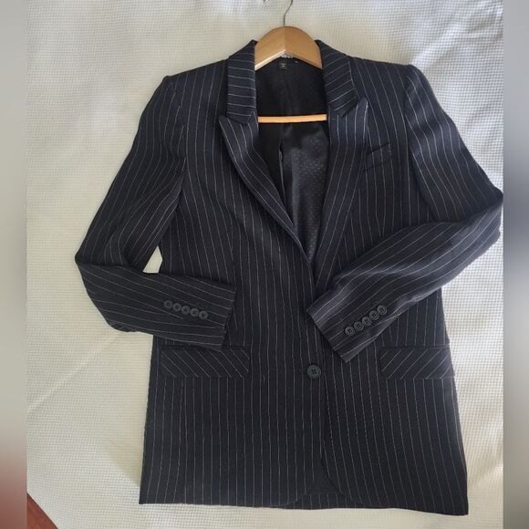 Express button front blazer sport jacket minimalist contemporary - Picture 13 of 16